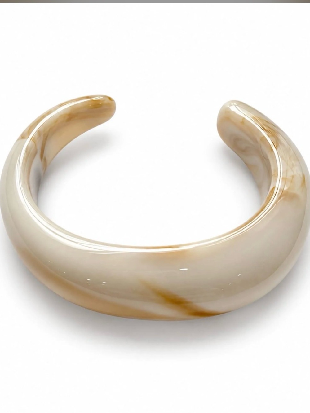 Mayamar- Marbled Resin Cuff Bangle  6"-7"in wrist